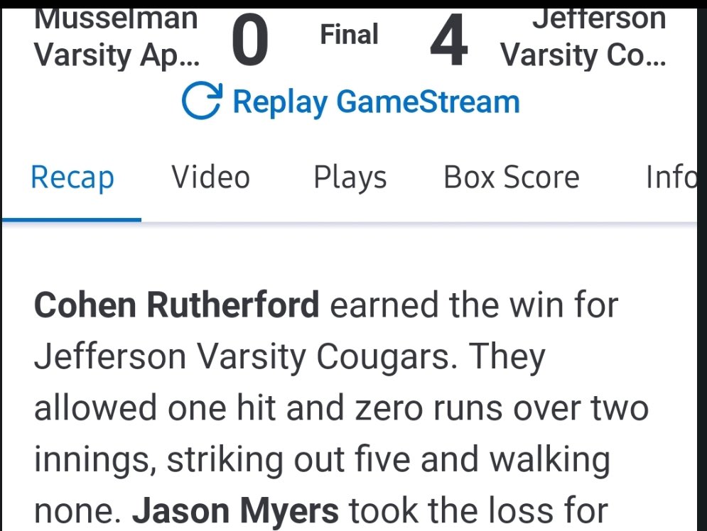 RutherfordCohen's tweet photo. My first 3 games on the season. I’m 2-0 on my season with 18k’s, with only 2 Earned Runs. https://t.co/NbTnP7P5OS