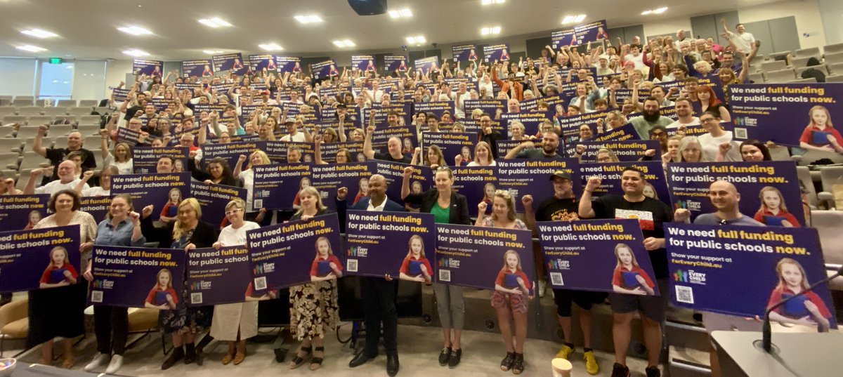 Teachers Federation (@teachersfed) on Twitter photo Not a single public school in NSW is fully funded. It's not good enough. Today we stepped up our campaign calling on <a href="/AlboMP/">Anthony Albanese</a> to increase his share of funding. NSW Education Minister <a href="/prucar/">Prue Caramall</a> is right, what the Commonwealth are offering will shortchange our kids #ForEveryChild Not a single public school in NSW is fully funded. It's not good enough. Today we stepped up our campaign calling on <a href="/AlboMP/">Anthony Albanese</a> to increase his share of funding. NSW Education Minister <a href="/prucar/">Prue Caramall</a> is right, what the Commonwealth are offering will shortchange our kids #ForEveryChild