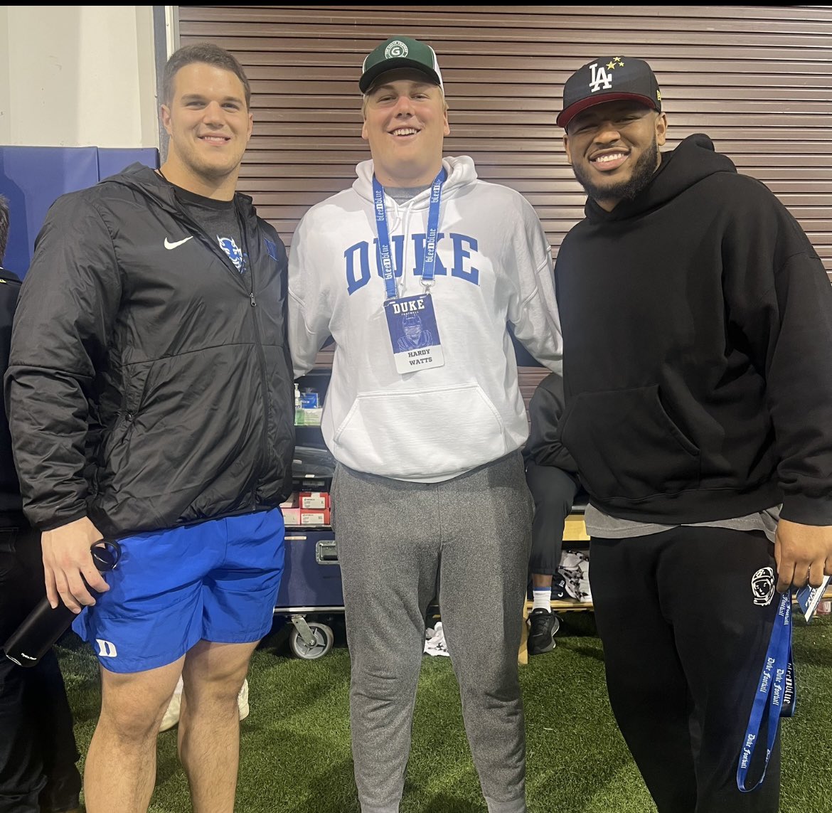 My family and I had an amazing time at @DukeFOOTBALL today. Thank you to @JeffNorrid1, @Coach_MannyDiaz, and the entire Duke football staff. We had a great time! @CoachCDay @coachdinofb @DXSF_FB @coachRickLyster @ChadSimmons_ @BrianDohn247 @RivalsFriedman