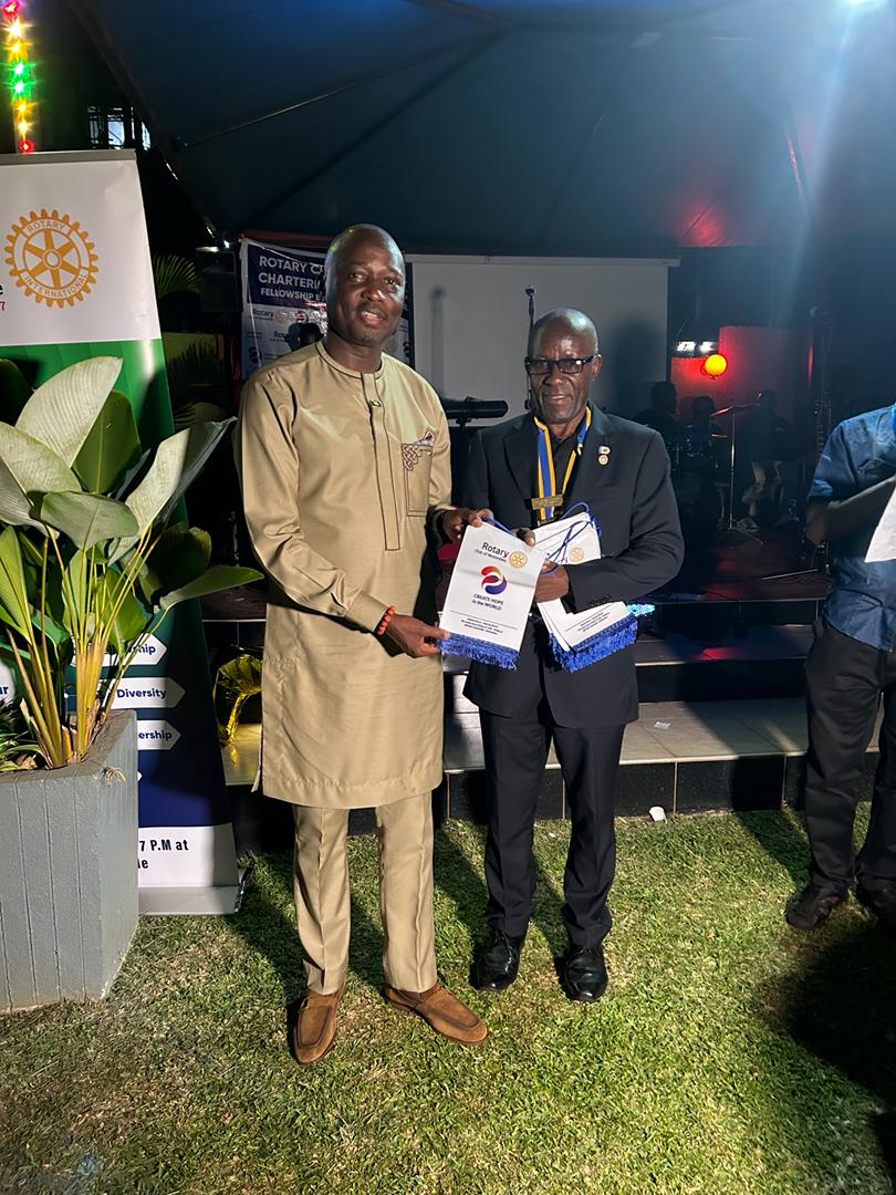 Friday, 23rd March 2024 .. Guest Of Honor at the 7th Charter Celebrations of The Rotary Club Of Mutundwe @Rcmutundwe here in this pic with HCP David Serubiri.