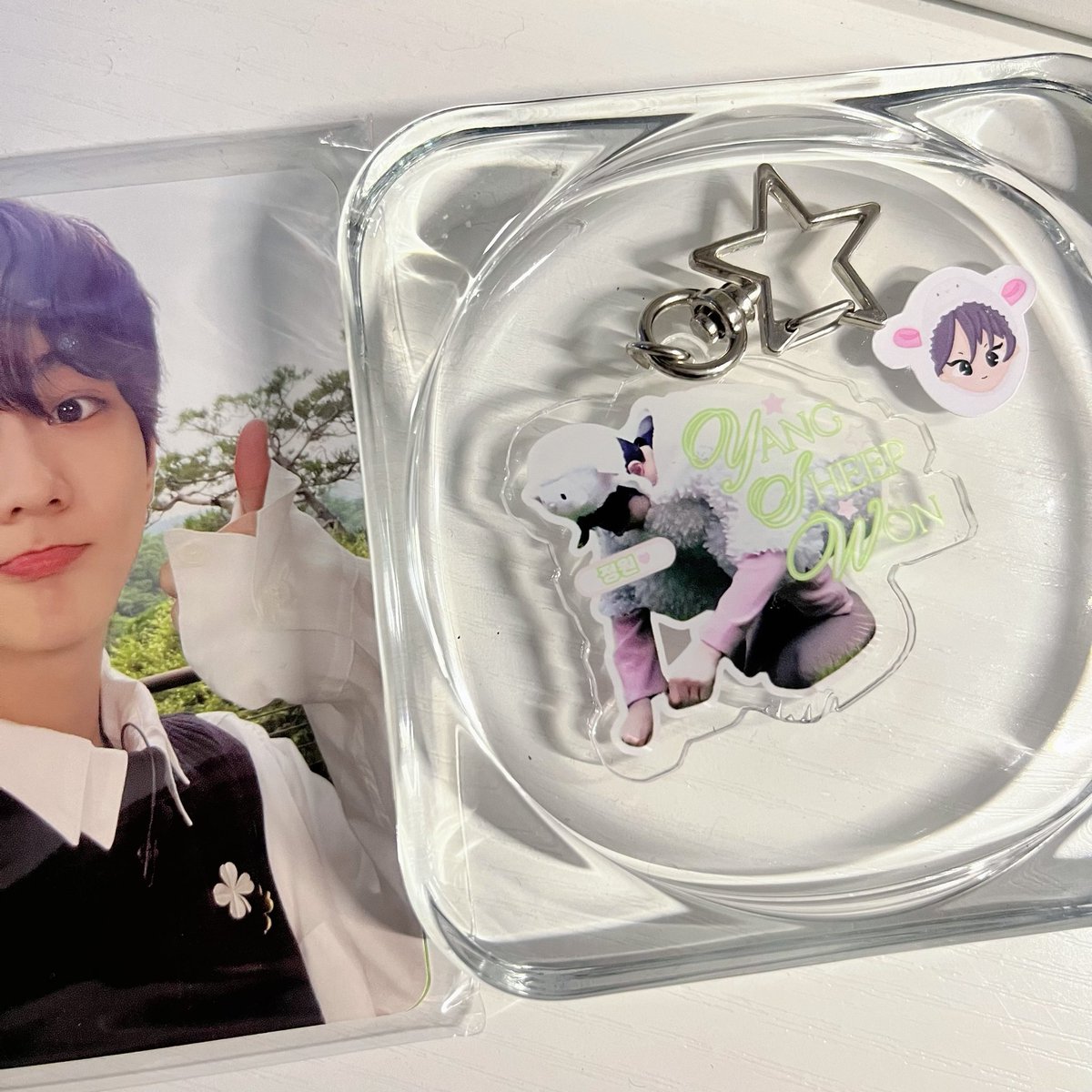 reivenwon's tweet photo. ( π ) #from072 β
β #reiveuys β¦ hellooo @heliprios yang sheepwon keyring arrived safely yesterday, super cuteeee !! thank you so much <3333 .α https://t.co/SCN2Ymu3qW