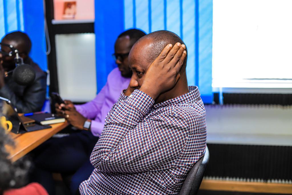 kandihoarthur05's tweet image. Ssemujju listening to @AAgather making submission on #UgandaParliamentExhibition 

#TheCapitalGang