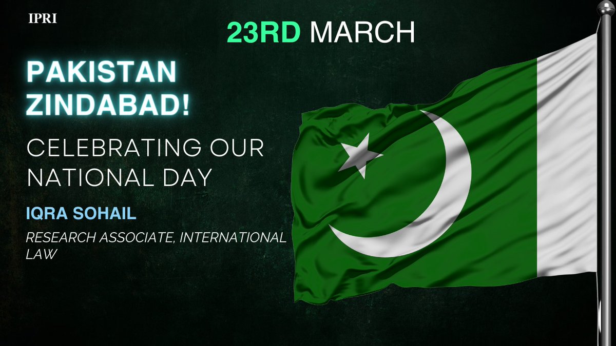 IPRI_Pak's tweet image. Pakistan Zindabad! 🇵🇰

Celebrating our National Day.  Join the festivities with our International Law Researcher @Iqra2201 and feel the patriotic spirit! 

#PakistanDay #JashnEAzadiMubarak #HappyPakistan 

youtube.com/watch?v=PRJhZa…
