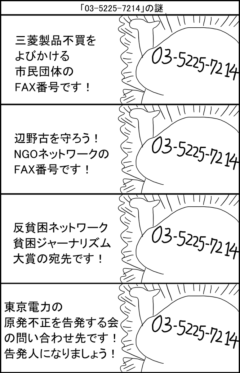 「03-5225-7214」の謎 