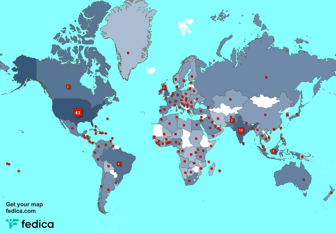 I have 5 new followers from Ireland, and more last week. See fedica.com/!AntwanTurman