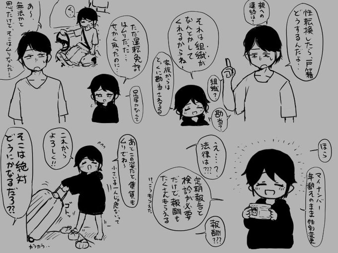 性転換した友だち
つづき 