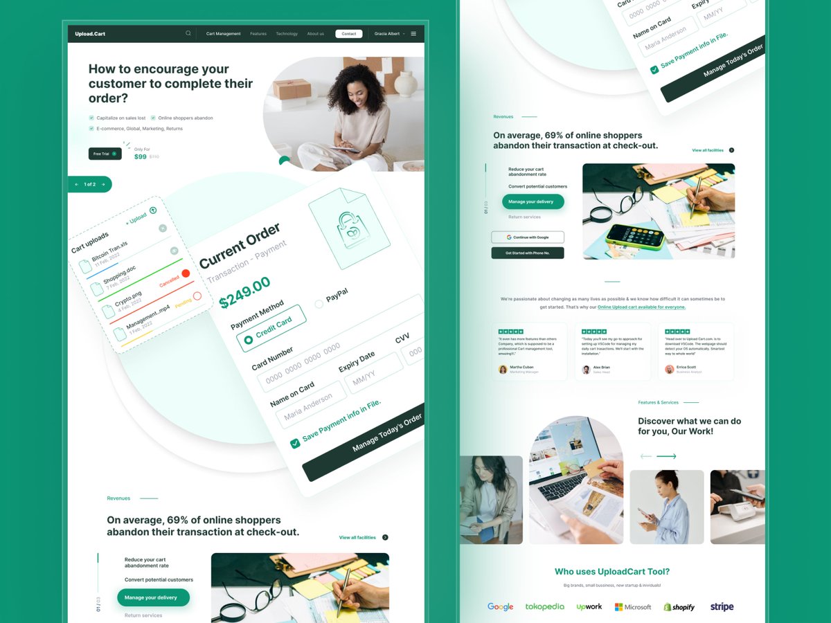 ✓ Project → Upload Cart - Ecommerce UI Design

⚡ Contact me : saumil.digital@gmail.com

Dribbble Project → dribbble.com/shots/23880519…

#uploadcart #cart #onlineshopping #uiuxdesign #uiux #figma #ecommerce #bill #figmadesign #landing #upload #generate #cooldesign #homepage