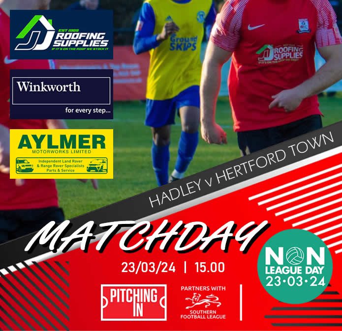 ⚽️ NON LEAGUE DAY! 🆚 @HertfordTownFC 🏆 Southern League Div One Central 📍 Brickfield Lane, EN5 3LD 🕒 3.00pm 🎟️ Adults £10, concessions £5, U12’s free £5 if you have a Premier League or Football League season ticket, or a ticket to England v Brazil today 📖 Programmes £2