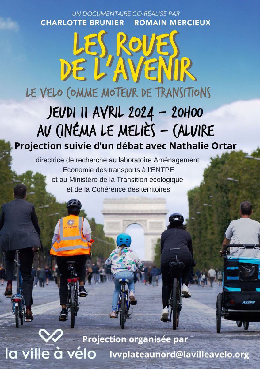 📣 Oyé oyé
Les réservations sont ouvertes ! 
Venez nous rejoindre pour la diffusion du film Les roues de l’Avenir ! 
Un café débat qui permettra de partager et échanger autour du film et des thématiques abordées ! 

lemelies.org/FR/achat-place