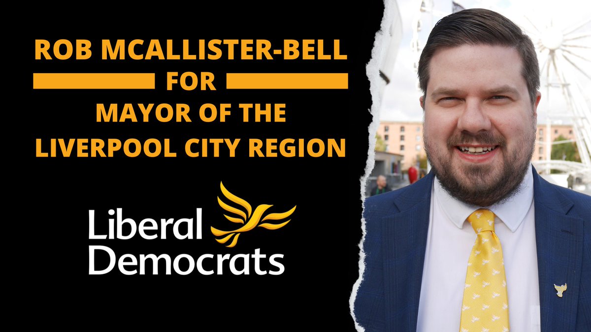 This morning we are launching @robmcuk's campaign to be the next Mayor of the Liverpool City Region!

We'll be sharing some clips from our launch soon!

Find out more at Rob's website below:
liverlibdems.org.uk/rob4mayor