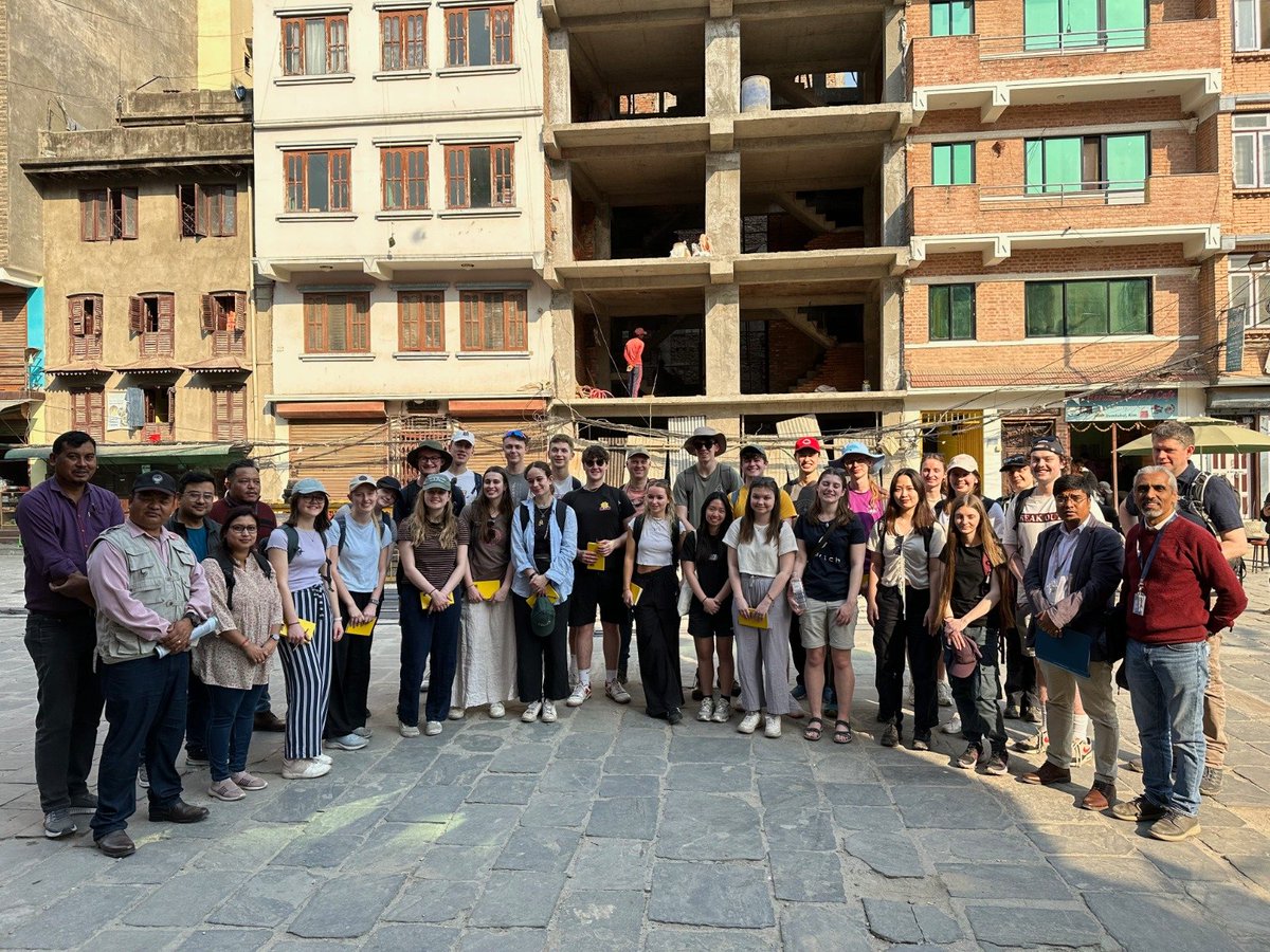 Great first week on the Mountain Hazards trip to Nepal! Trip to NCET, UN Nepal and then an earthquake tour in Kathmandu. @GeogDurham