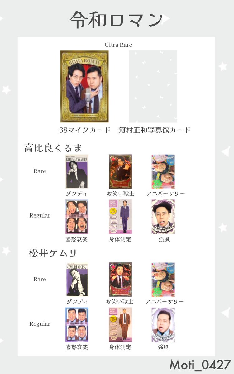 よしもとコレカ　令和ロマン　38カード　アニバーサリー よしもとコレカ 令和ロマン 38カード アニバーサリー Amazon.co