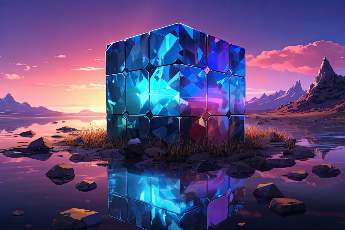 Good morning! 
Could this cube be the key to another realm? If you've hidden gateways, we're eager to see! #EnigmaticArt #ParallelWorlds