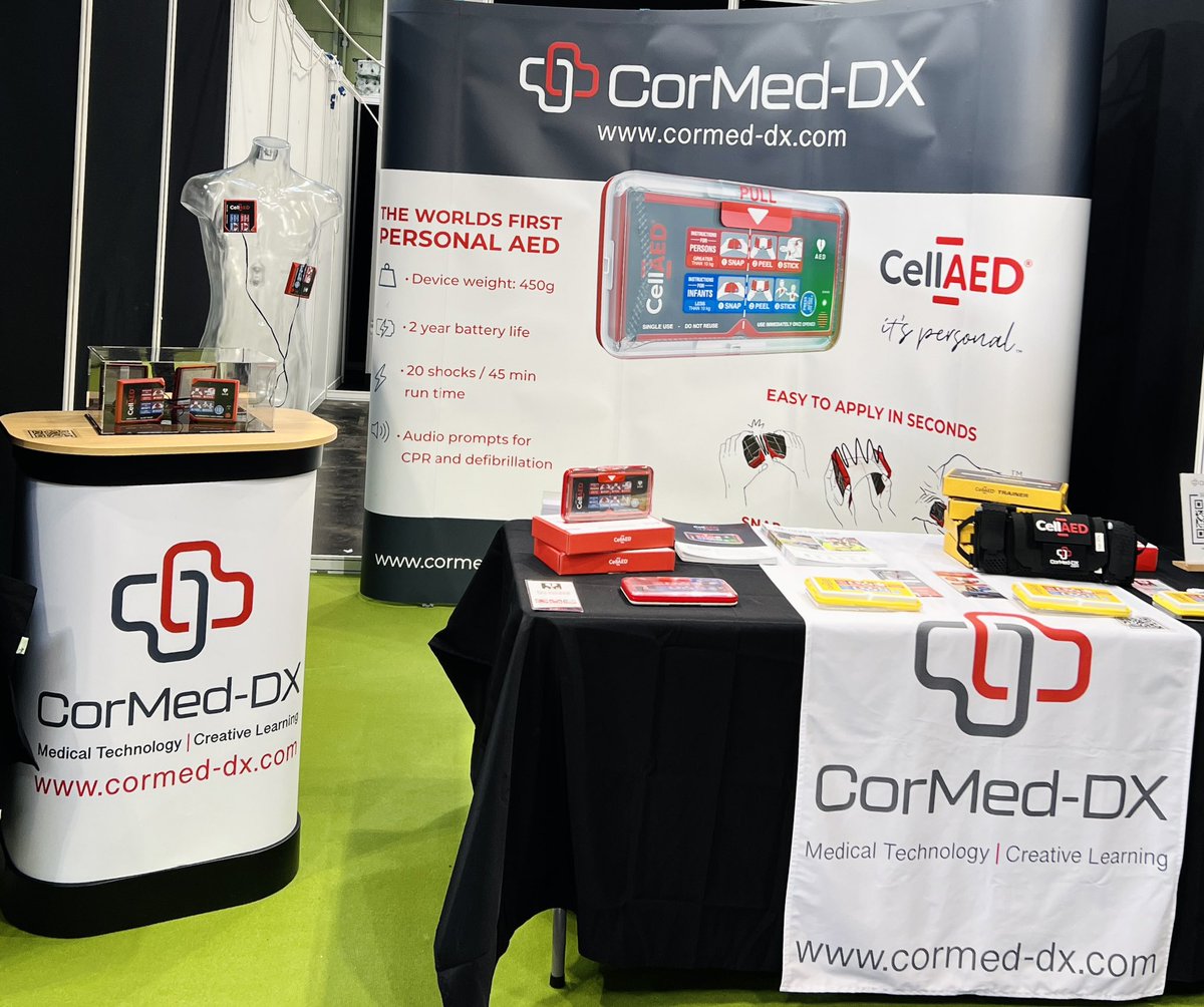 We are ready to go at this year’s @natoutdoorexpo ⚡️ Come and see the WORLDS FIRST personal AED - CellAED on stand C50! Small enough to fit in your coat pocket and take with you everywhere you go ❤️