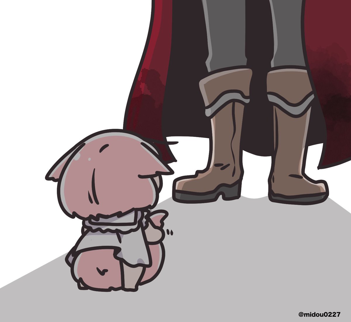 八重神子(原神) 「赤ずきんちゃん、思ってたより大きかったみたい..... 」|midou.🥐【5/3🥓】🦈のイラスト