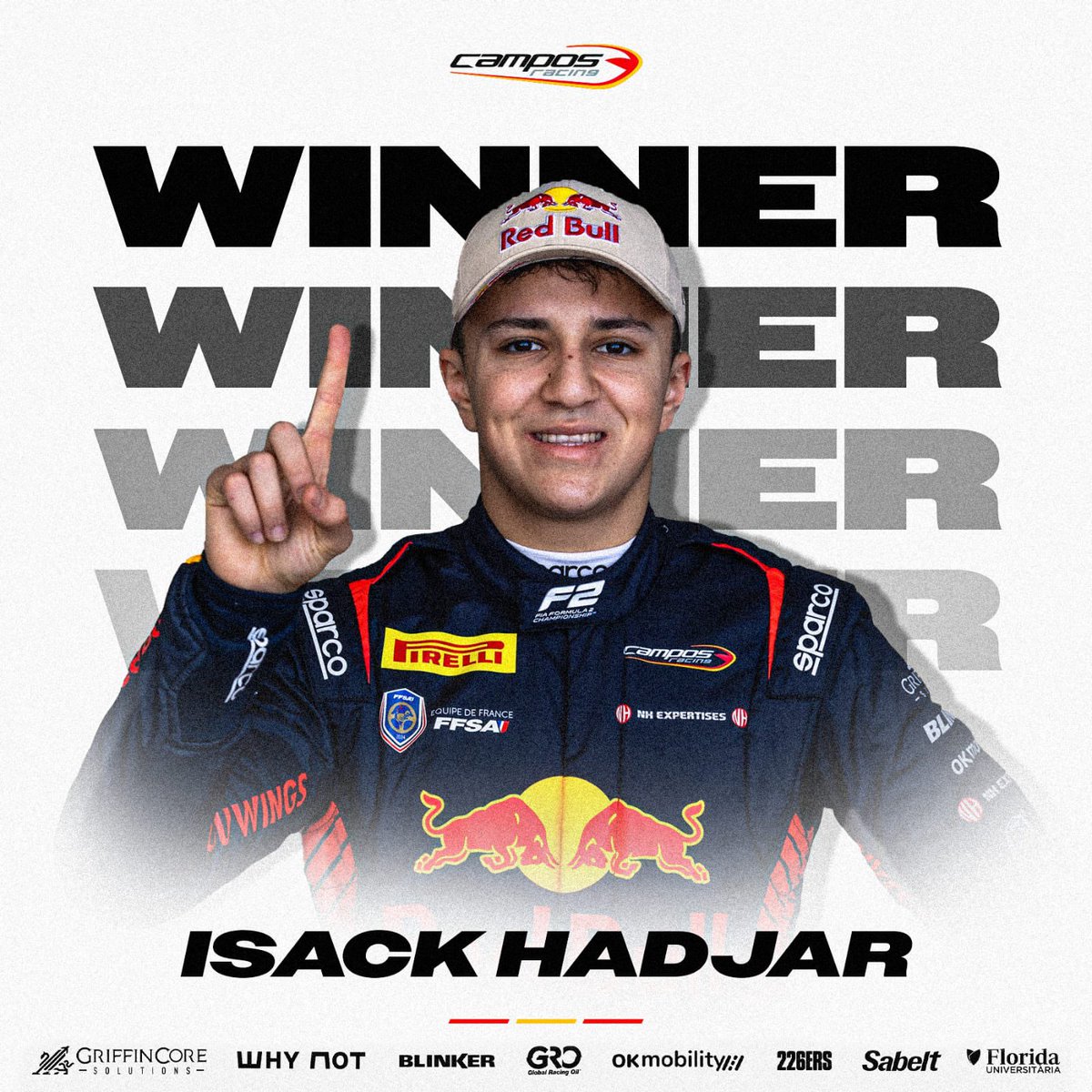 ISACK HADJAR WINS THE SPRINT RACE 🏆💥 #AustralianGP🇦🇺 @Formula2