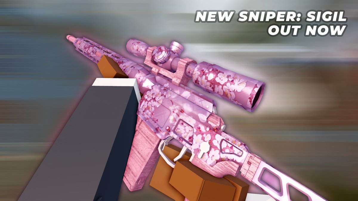 🔔 THE NEW BB SNIPER IS HERE! 

This update includes: 
- New weapon: SIGIL (P2 L40)
- New skins (Cherry Spring pictured below!)
- New outfits
- Huge balance changes
- 100HP TDM disabled

#roblox #ruddev