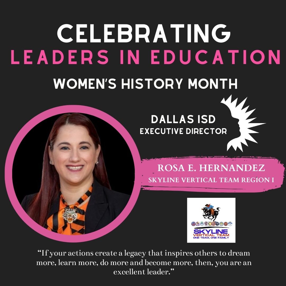 Celebrating Woman Leaders- Thank you @REHdz79 for leading the way!
@ahsadallas @XQAmerica @Region10ESC @R4Leaders @TCWSEregion13 @R12Supts @HASA_HISD @TeamDallasISD @DallasISDSupt @usamahrodgers @m_salazarzamora @SpringISD_Super @drgoffney @jmezachavez @BRangel_EdD