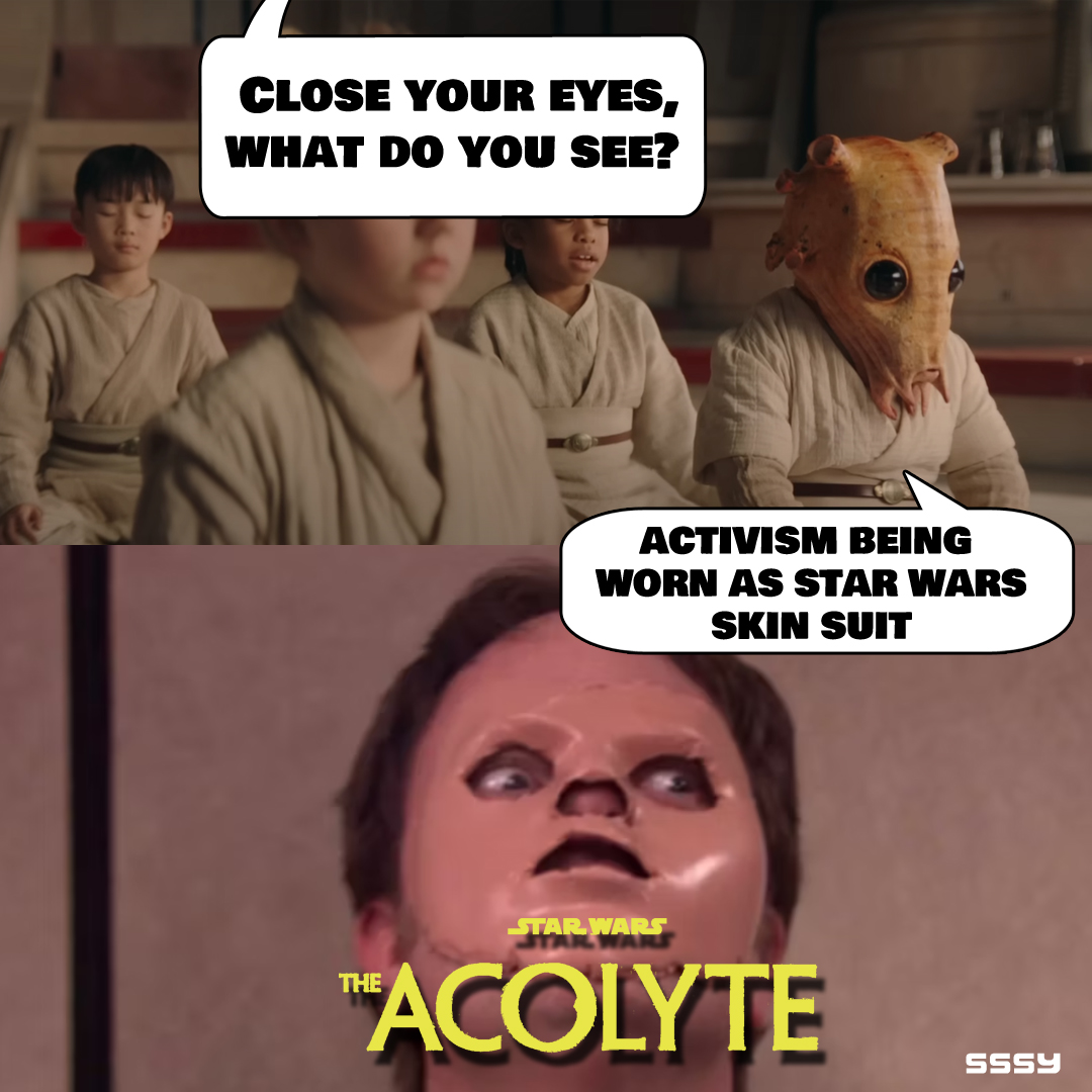 #southsideshipyards #dorkoutwithus #TheAcolyte #LeslyeHeadland #KathleenKennedy #BobIger #ProxyWars #georgelucas #harveyweinstein #woke #wokeness #GWGB #ratioed #youtube #trailers #Disney #lucasfilm #DisneyPlus #ProxyWars #ginavsdisney #GinaCarano #funnymeme #memefunny