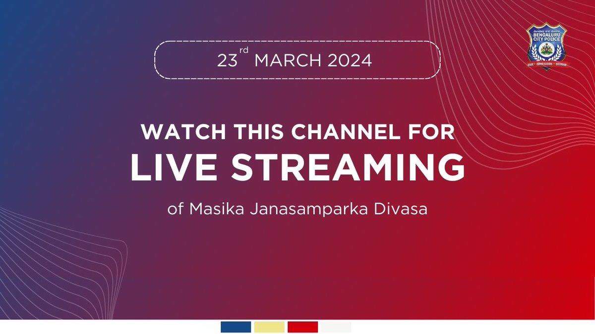 Join us live at 12:00 PM on Youtube for the Masika JanaSamparka Divasa.    

#MeetTheBCP

Click the link below: 
youtube.com/live/RmYz38hoI…