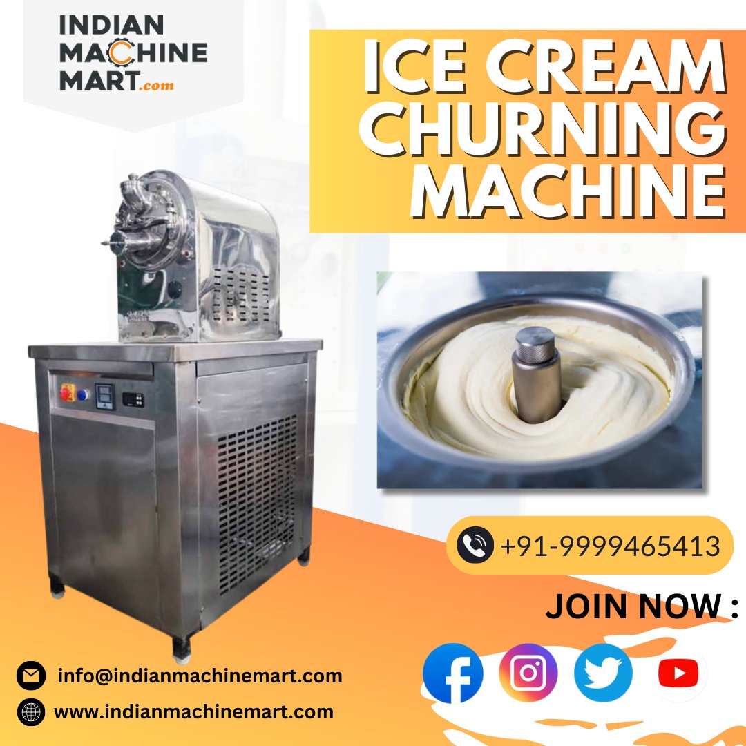 INDMachineMart's tweet photo. Ice Cream Churning Machine | Indian Machine Mart
For Inquiry:  https://t.co/TmN4rYRBoY 
#icecreammaker #icecreamchurner #homemadefun #icecreamlover #beattheheat #india #icecreammachine #dessert #foodie #cookingathome #icecreamchurningmachine #icecreamchurning #icecreamchurner https://t.co/L1DvfWUgXb