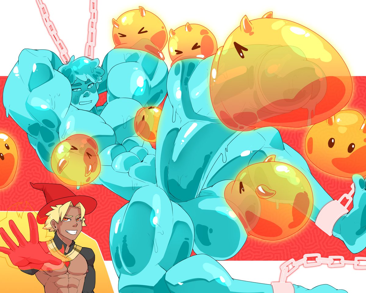 Heya guys! I wanna show this Slime commision to <a href="/B_Yip64/">Tanooki64Yip 🏳️‍🌈</a> , thanks so much!