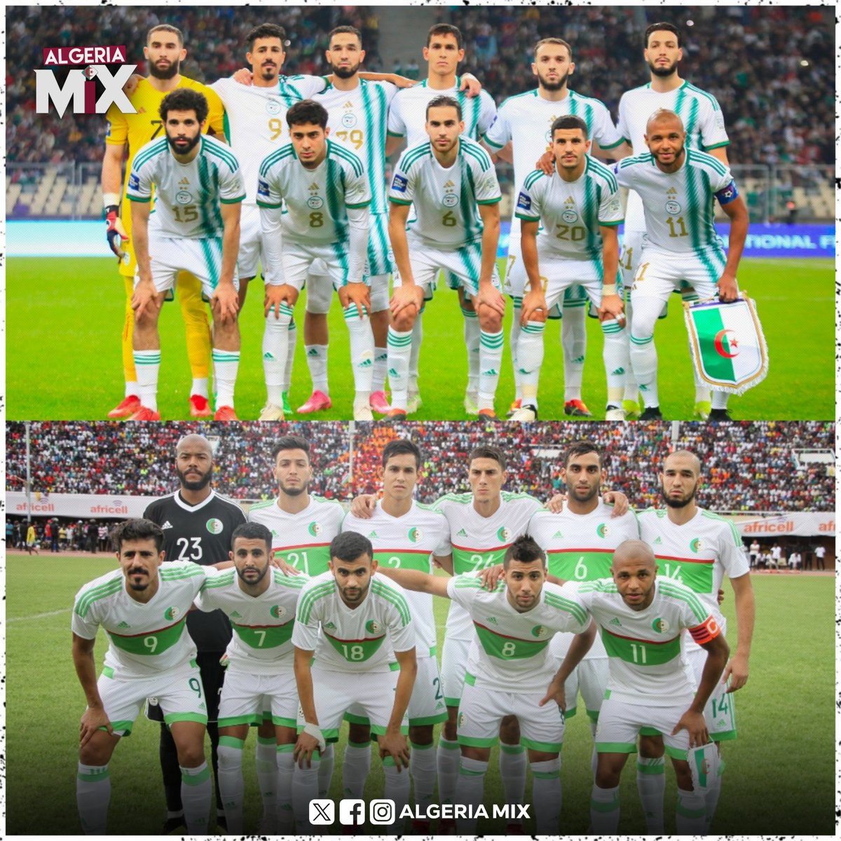 AlgMiix's tweet photo. • La composition avec laquelle Djamel Belmadi a joué son premier match avec l'équipe nationale algérienne en 2018.
 
• La composition avec laquelle Vladimir Petković a joué son premier match avec l'équipe nationale algérienne en 2024.

#Algerie #Algeria #TeamDZ #الجزائر https://t.co/Fk5dgZEsMd