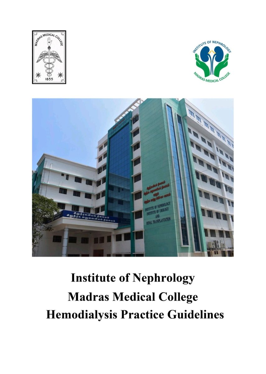 Kindly click the following link to download "Hemodialysis Practice Guidelines - Madras Medical College"

drive.google.com/file/d/1a1b2BP…