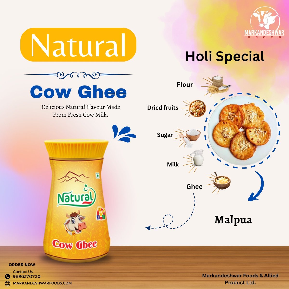 MarkandeshwarF's tweet photo. .Experience the rich taste of Malpua  with pure Cow Desi ghee.
#naturalcowghee

Markandeshwar Foods &amp; Allied Products Ltd.
For trade inquiry 9896370720, 9729344011, 9810754400.
.
.
#markandeshwarfoods #milk #dairy #dairyproducts #goodday #Healthy #Healthyliving #Haryana https://t.co/sf43f6vb8R