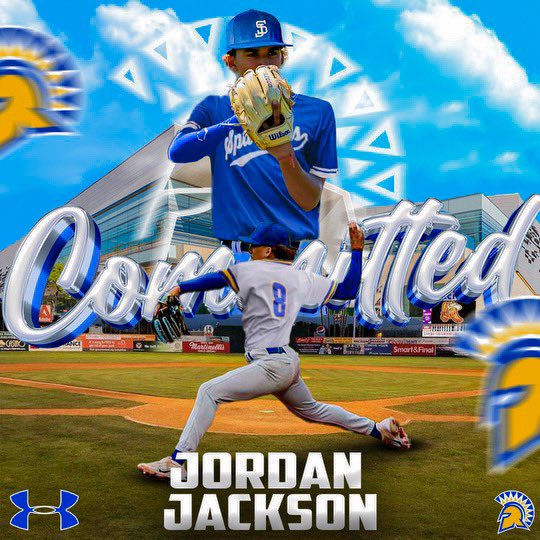 Jordan24Jackson's tweet photo. I am excited to announce that I will be continuing my athletic and academic career at San Jose State University! I would like to thank my parents, coaches, and teammates for all their help.Thank you to the Spartans coaching staff for believing in me.@cabulldogsBB @SanJoseStateBSB https://t.co/aYPuXrltb1