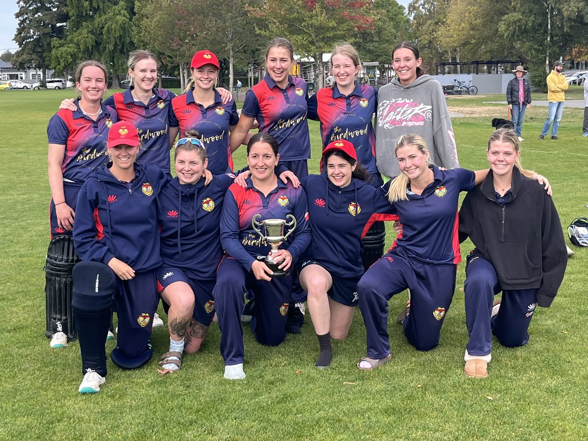 Sydenham have won the EV Power Premier Women’s Competition with a win over Lancaster Park in the final today, first time since 1994 that they have won the one-day title