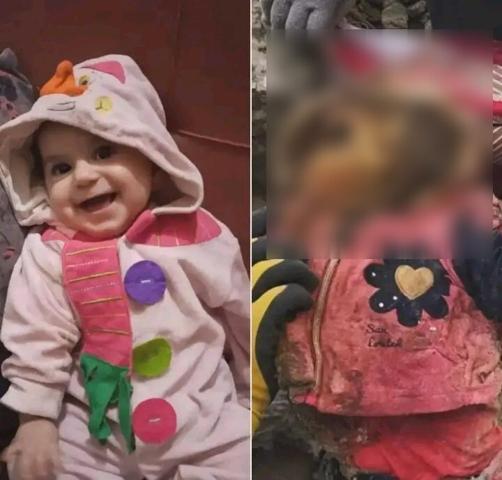 After 5 months.. a child martyr was found in the northern Gaza Strip, and she had completely decomposed 🇵🇸