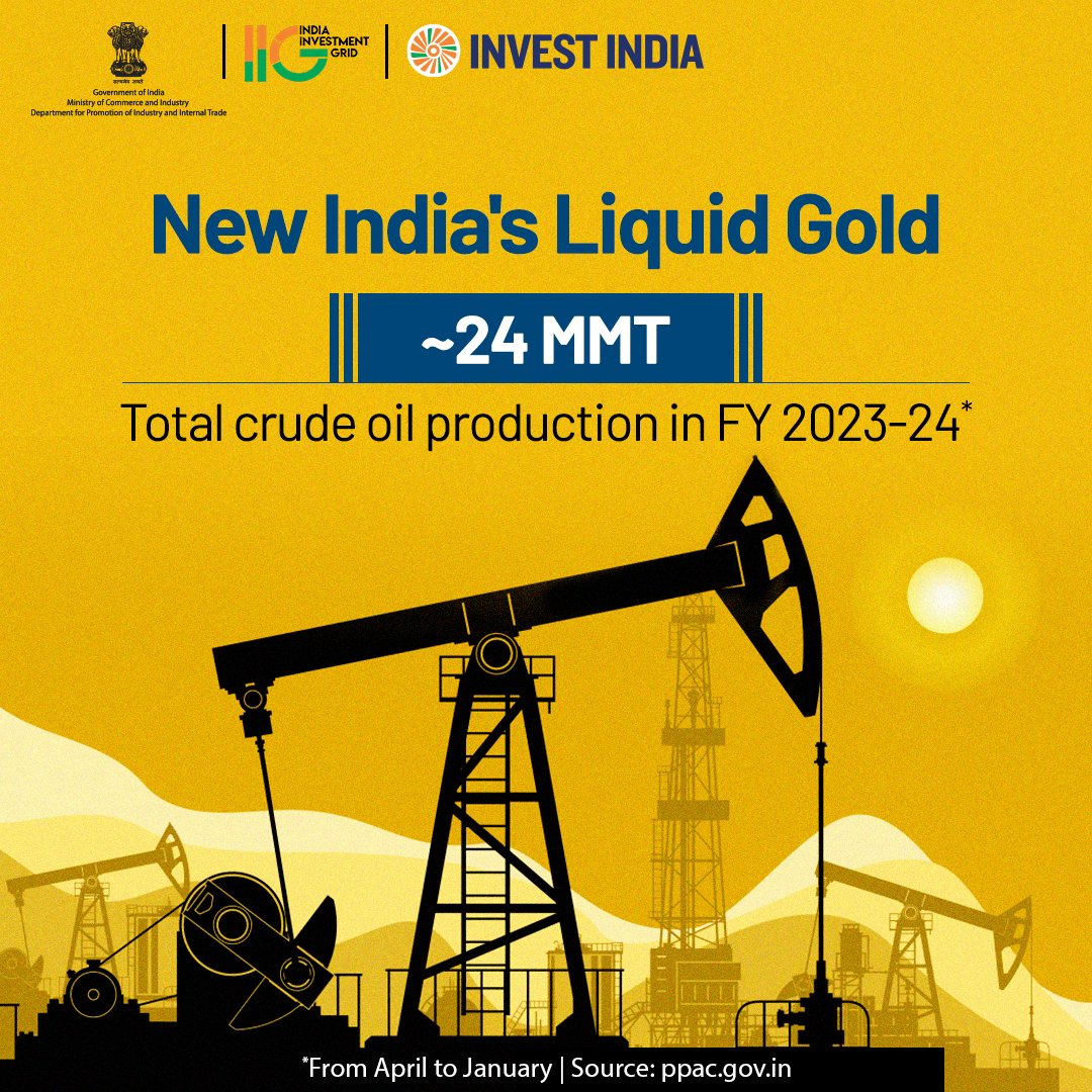 #GrowWithIndia #NewIndia ranks as the world's 4th largest refiner, underscoring its dominance in the global oil and gas industry. Explore opportunities in the sector on #IIG at bit.ly/IIGOil_Gas #InvestIndia #InvestInIndia #OilAndGas