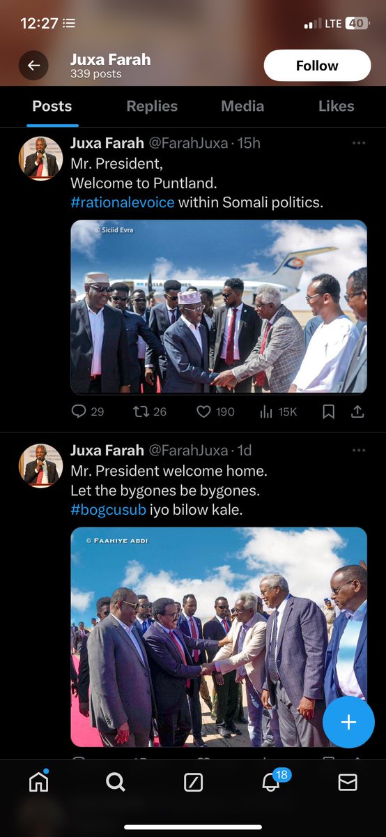 sheikhdon12's tweet photo. @HESharifShAhmed @HESaidADeni Cadeyn welcome home and welcome puntland https://t.co/GPKh9mCKFK
