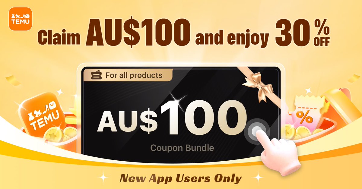 Sp4zma1k's tweet image. ⭐️Click the link temu.to/m/uek9z4rqevr to get 💰AU$100 coupon bundle or ⭐️ Search  acj342971 on the Temu App to get 💰30% off discount !!