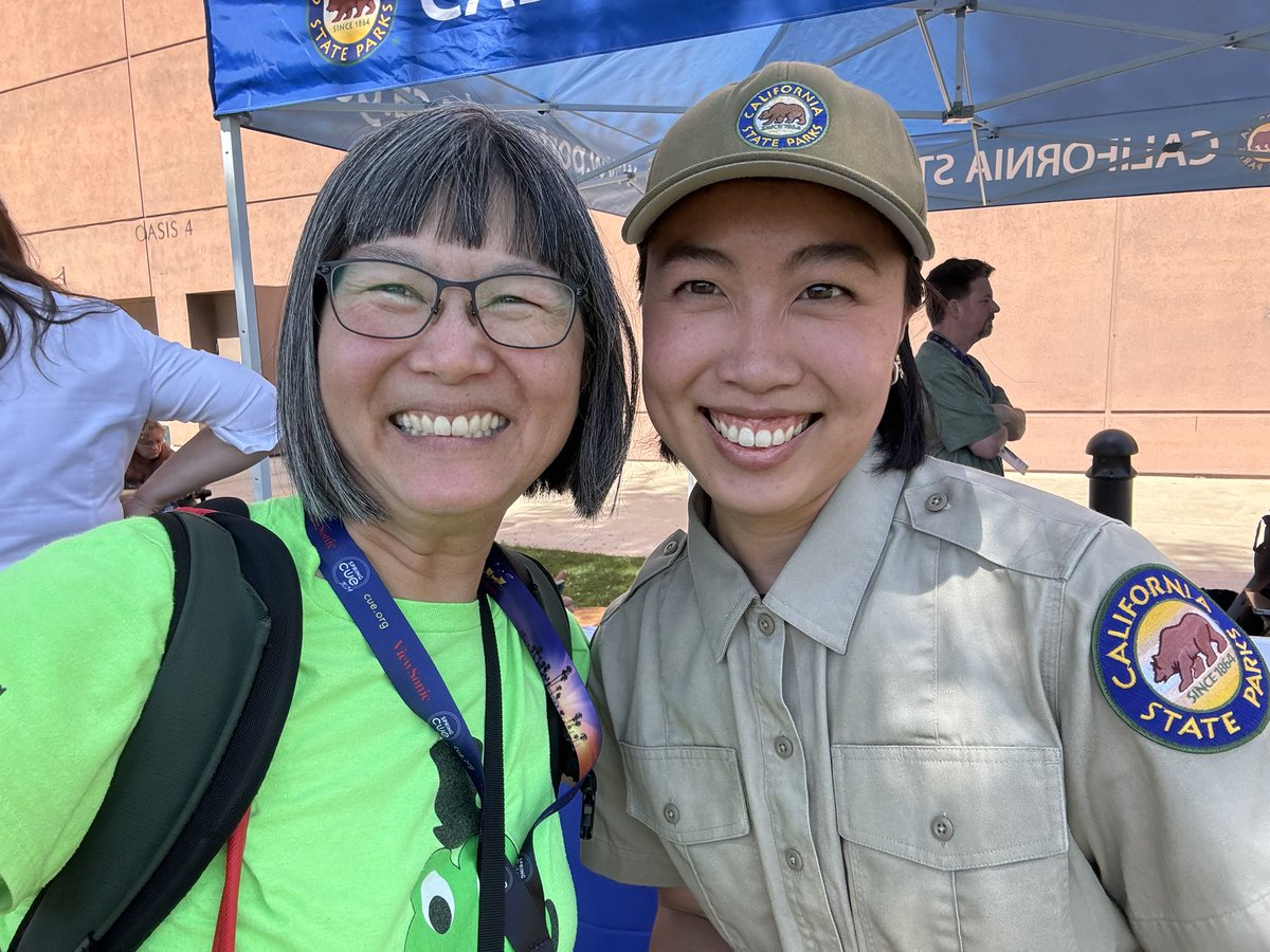 @annkozma723 @portsprogram @CAStateParks @cueinc @AngelIslandSP @MicrosoftFlip @EllisIslandNPS Thank @portsprogram What a fabulous day to celebrate Place Based Learning and our California State Parks! @CAStateParks #PORTSfan And it’s always a bonus when you can take a selfie with a Park Ranger who looks like you💚 #RepresentationMatters