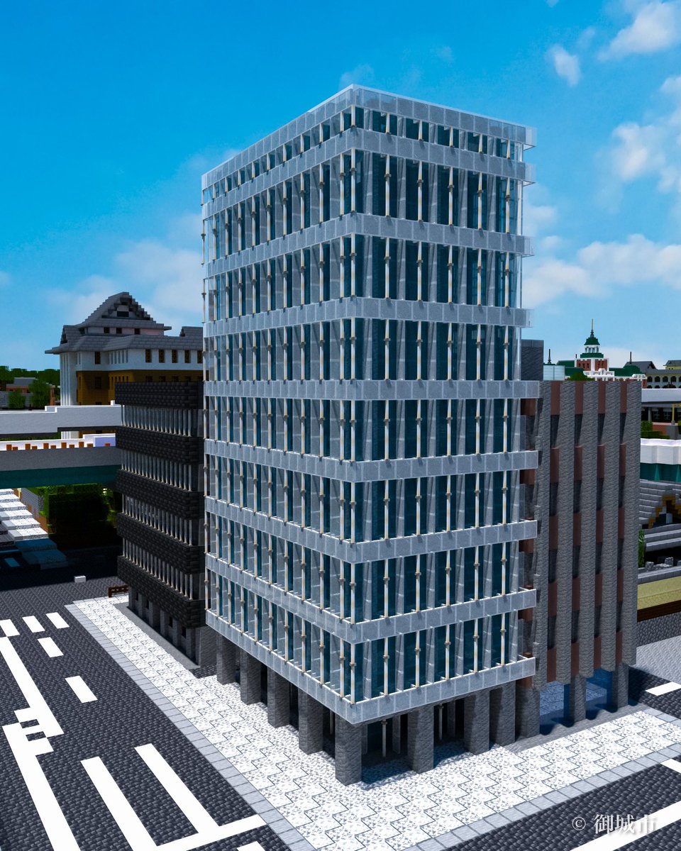 新しめのビル

 #minecraft建築コミュ