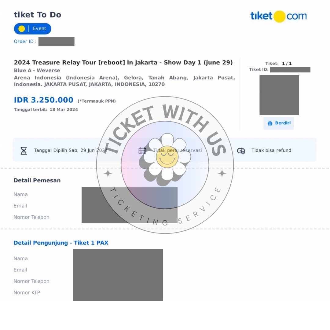 TICKET WITH US tweet media