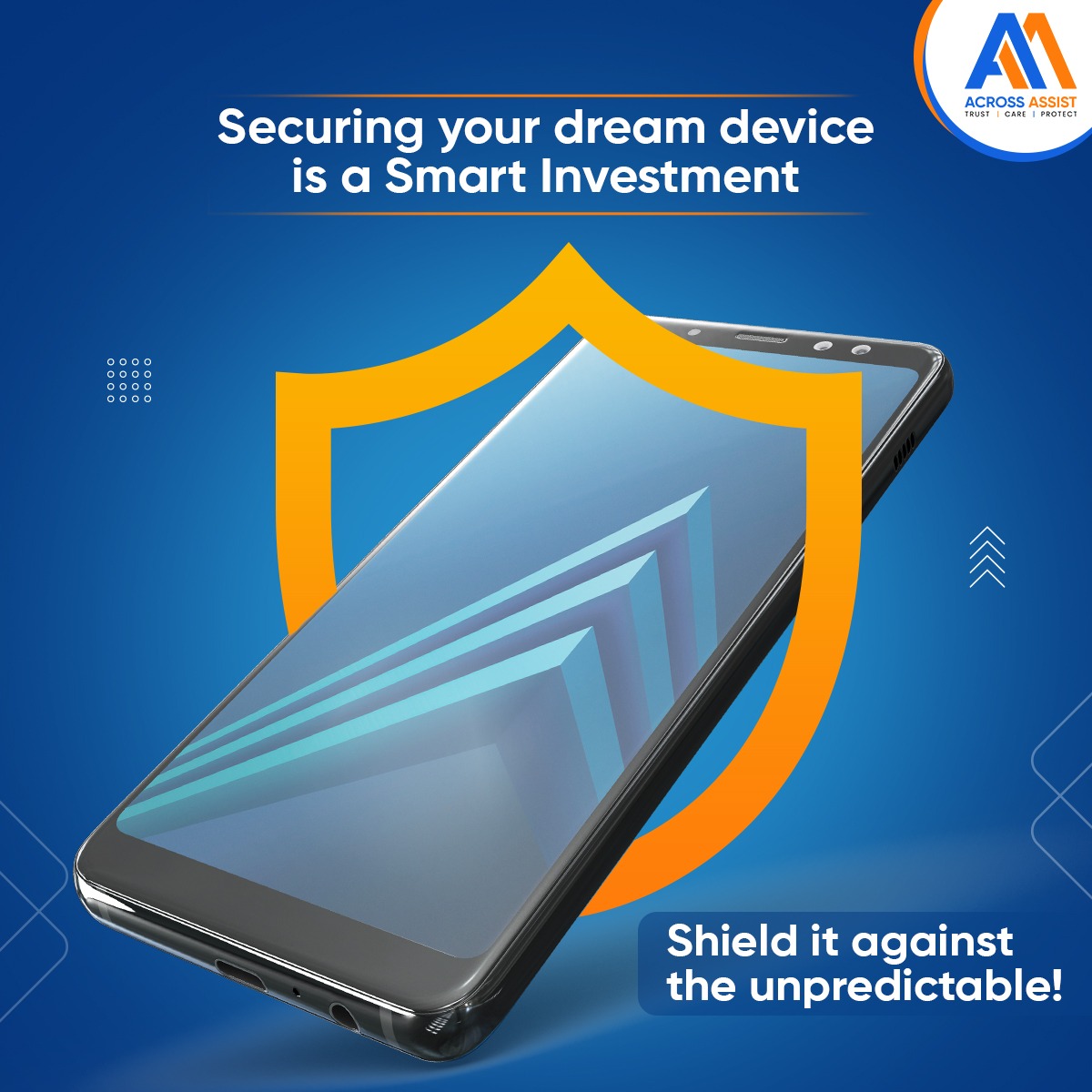 Ensure your dream device stays safe. Our trusted protection plans shield it from unwarranted situations.

#AcrossAssist #MobileProtection #ADLD #ExtendedWarranty #DeviceInsurance #MobileRepair #Insurance #MobileInsurance #DeviceInsurance #PhoneProtection #AccidentialDamage