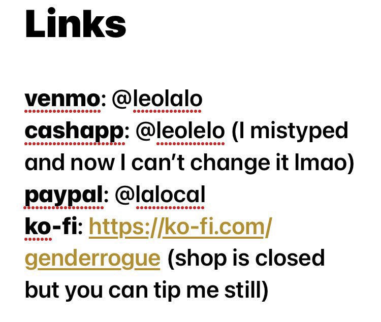 C + p for my Nephew, please help him with end of month bills!
#TipANative #SettlerSaturday 
venmo: @leolalo 
cashapp: @leolelo 
paypal: @lalocal 
ko-fi: ko-fi.com/genderrogue 
(shop is closed but you can still tip)