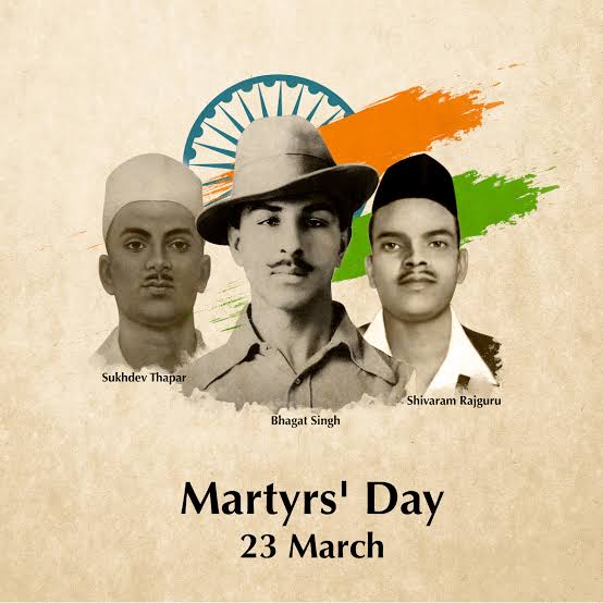 GouravMudoutiya's tweet photo. Today the nation is remembering with reverence the martyrdom of Veer Bhagat Singh, Sukhdev and Rajguru, the true sons of Mother India. On Martyr's Day, salute and respect to him across the country. Jai Hind!🇮🇳
#BhagatSingh #Rajguru #shukhdev https://t.co/aBGP8546QR