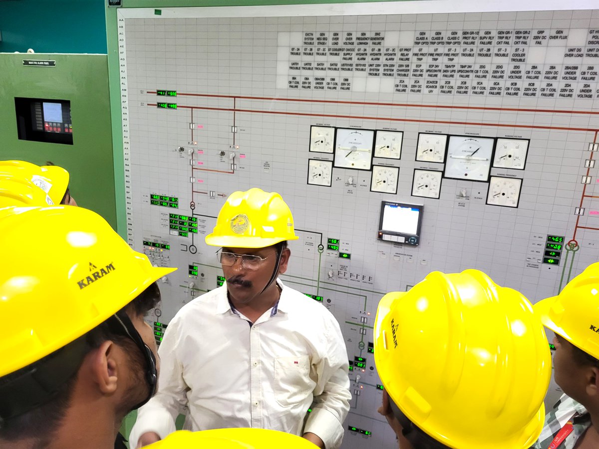 sr_university's tweet photo. Our 1st-year Electrical &amp; Electronics Engineering students had an insightful industrial visit to Kakatiya Thermal Power Station, learning about practical applications of current technologies in coal-based power plants

 #SRU #SRUniversity #Btech #IndustrialVisit #KTPP #Learning https://t.co/20tc9QMNPO