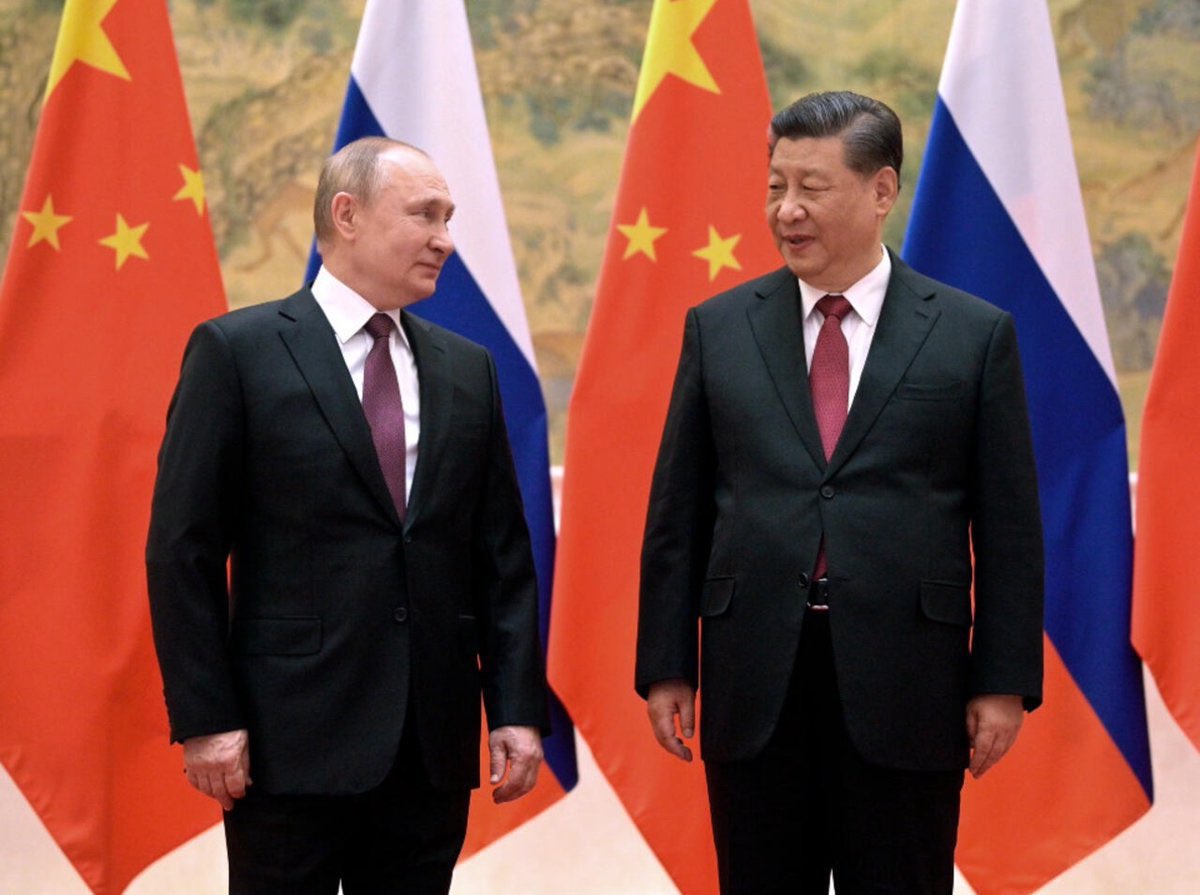 BRICSinfo's tweet photo. 🇨🇳 🇷🇺 Chinese President Xi Jinping strongly condemns the attacks on Russia and says China firmly supports Russia. https://t.co/kgCBZguFAn