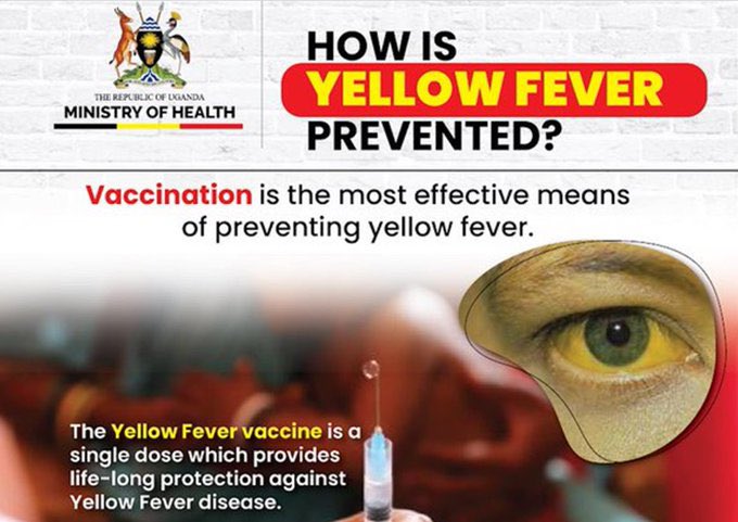 Since the yellow fever vaccine provides lifelong immunity, the yellow card(which is got after vaccination) does not expire. It's validity lasts as long as the immunized individual is still alive #YellowFeverFreeUG
