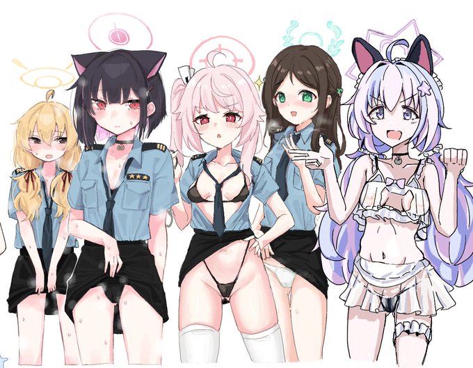 セクシースイーツ警察… #ブルアカペラコス部
カズサ.ヨシミ(@ne__gu)レイサ(@rv427314)  very thanks... 