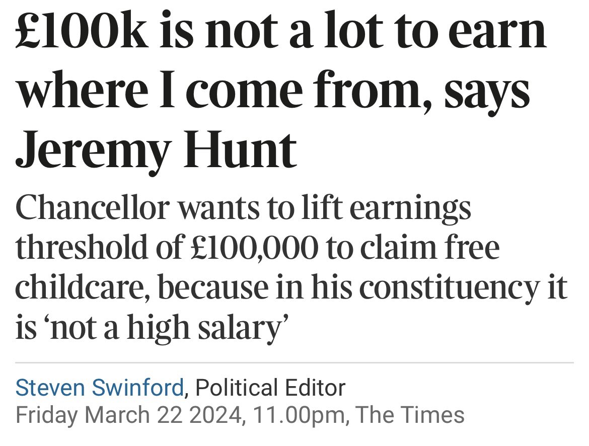 Newly qualified junior doctors earn less than a THIRD of this, @Jeremy_Hunt. Why do you think 98% of them just voted - again - to keep on striking? When you won’t even raise their starting salary from a pitiful £15 an hour?