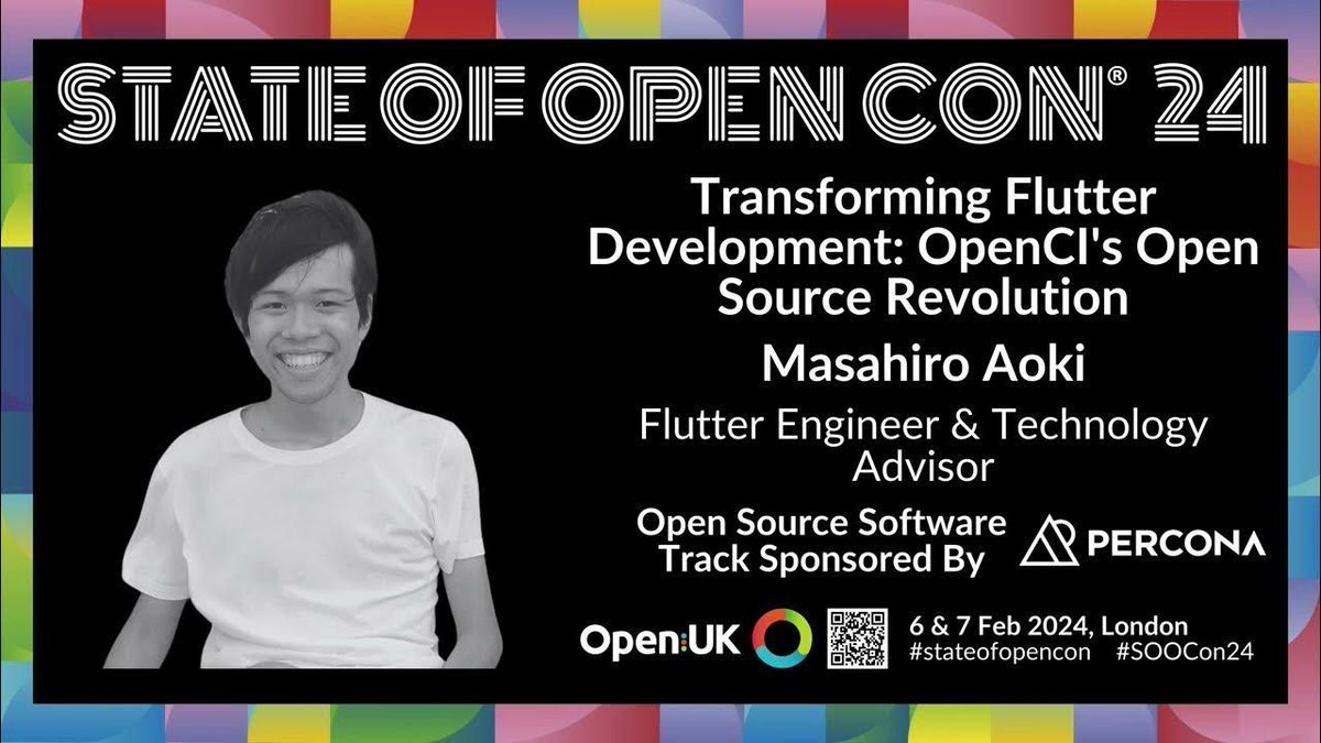 🤩 From this talk by @ma_freud discover how OpenCI is transforming Flutter development with its open-source platform. Discover more at: youtube.com/watch?v=q1Za0Z… #soocon24 #soocon25 #opensource