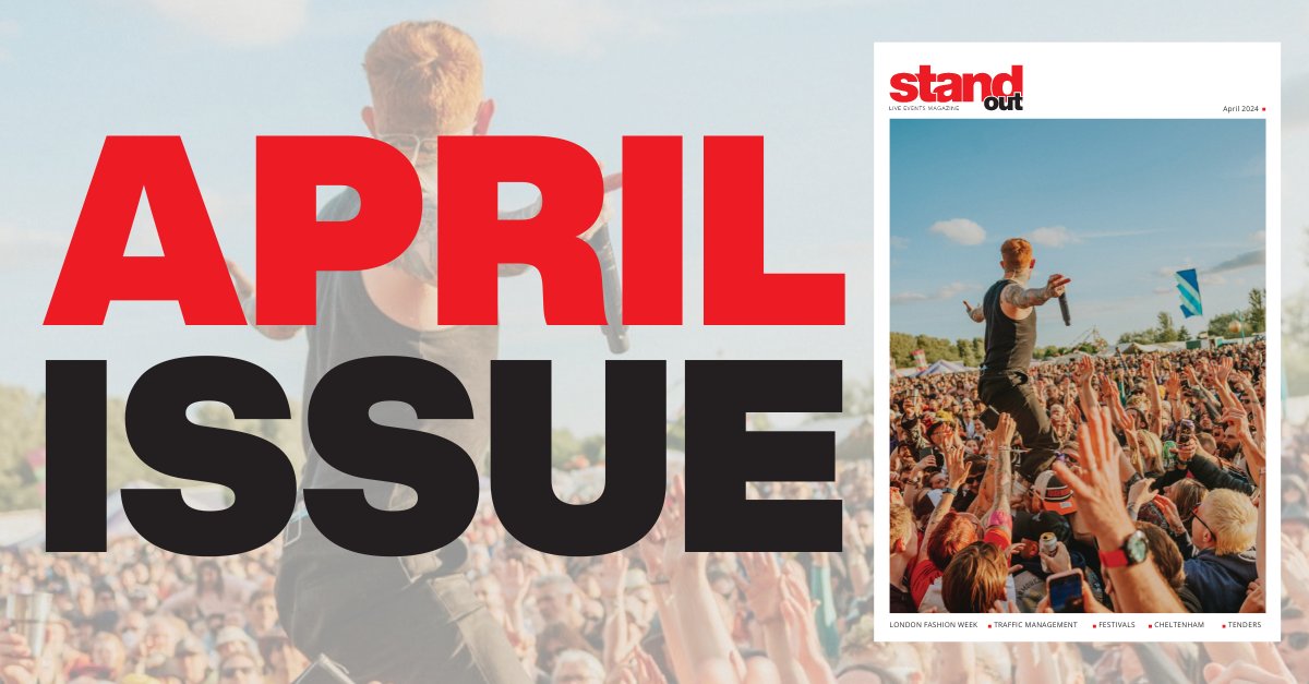 The April issue is live! 🎉 What would you rate this front cover out of 10? Comment down below👇 #StandOutMagazine #EventProf #Events