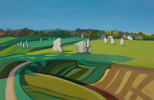 Avebury Village by Anna Dillon