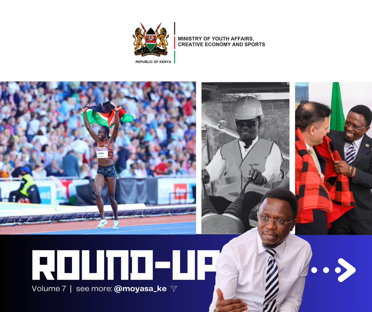 AbabuNamwamba's tweet image. Delivering The Plan..
#CSWeeklyRoundUP
Ababu Na Kazi 
Ministry of Sports